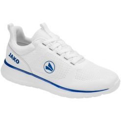 Buty damskie do biegania Jako Team Mesh. Białe buty do biegania JAKO, bez wzorów, z materiału, bez zapięcia, do biegania. Za 186.90 zł.