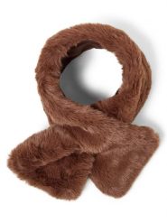 Marie Lund szal ze sztucznego futra Kobiety brązowy, ONE SIZE. Brązowe szaliki i kominy Marie Lund, bez wzorów, eleganckie. Za 149.95 zł.