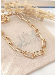 Atelier MIU Pozłacany naszyjnik - dł. 50 cm rozmiar: onesize. Żółte naszyjniki atelier MIU, z materiału, pozłacane. Za 84.21 zł.