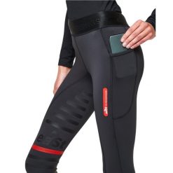 Damskie legginsy jeździeckie o średniej przyczepności eaSt Reggings® R1. Czarne legginsy EAST, bez wzorów, z elastanu. Za 621.45 zł.