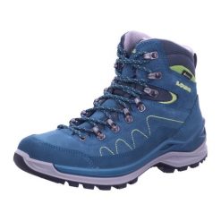 Buty trekkingowe damskie Lowa Toro Pro Mid Gtx. Niebieskie trekkingi Lowa, bez wzorów, z materiału, za kostkę, bez zapięcia. Za 734.45 zł.