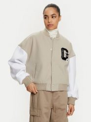 Converse Kurtka bomber Retro Varsity 10026772-A01 Beżowy Relaxed Fit. Brązowe kurtki Converse, l, bez wzorów, z syntetyku, retro, bez kaptura. Za 389.99 zł.