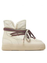 Tommy Hilfiger Śniegowce Snowboot Monogram Faux Fur FW0FW08389 Beżowy. Brązowe śniegowce Tommy Hilfiger, bez wzorów, z materiału, bez zapięcia. Za 699.99 zł.