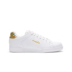 Trampki damskie DIADORA IMPULSE WN. Białe trampki Diadora, bez wzorów, z materiału, eleganckie, bez zapięcia. Za 99.99 zł.