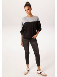 Aniston Bluza w kolorze czarno-szarym rozmiar: 38. Czarne bluzy bez kaptura Aniston, bez wzorów, bez kaptura. Za 96.60 zł.