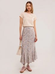 Spódnica damska maxi z wiskozy z motywem kwiatowym Adria 000. Spódnice BIG STAR, l, bez wzorów, z koronki, boho, maxi, asymetryczne. W wyprzedaży za 179.99 zł.