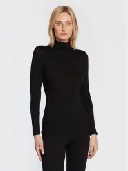 Nissa Golf TOP13587 Czarny Regular Fit. Czarne swetry Nissa, bez wzorów, z wiskozy, bez ramiączek. Za 869.99 zł.