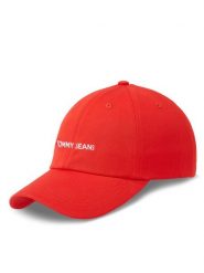 Tommy Jeans Czapka z daszkiem Tjw Linear Logo Cap AW0AW15845 Czerwony. Czerwone czapki z daszkiem Tommy Jeans, bez wzorów, z jeansu. Za 79.99 zł.