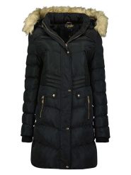 Canadian Peak Parka "Badonneak" w kolorze czarnym rozmiar: XXL. Czarne płaszcze Canadian Peak, xxl, bez wzorów, bez kaptura. Za 228.38 zł.
