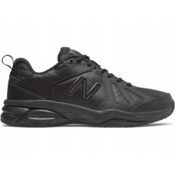 Buty sportowe na co dzień Damskie New Balance 624 skóra. Czarne buty sportowe lifestyle New Balance, bez wzorów, ze skóry, bez zapięcia, trekkingowe. Za 341.00 zł.