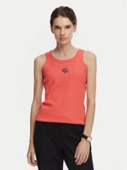 Beverly Hills Polo Club Top P-SS26W-TK550000 Koralowy Regular Fit. Pomarańczowe topy Beverly Hills Polo Club, s, bez wzorów, z bawełny, bez kołnierzyka, bez ramiączek. Za 69.99 zł.