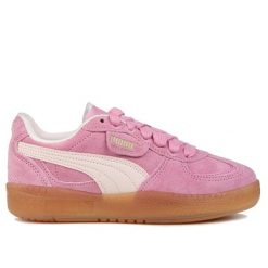 Buty damskie trampki sportowe Puma PALERMO. Czerwone trampki Puma, bez wzorów, z dresówki, eleganckie, bez zapięcia. Za 219.00 zł.