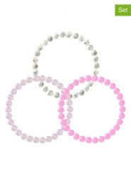 Pearline Bransoletki (3 szt.) z kamieniami szlachetnymi rozmiar: onesize. Białe bransoletki Pearline, z agatem. Za 130.99 zł.