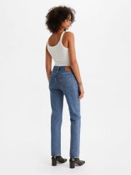 Levi's® Jeansy 501® 12501-0438 Granatowy Straight Fit. Niebieskie jeansy s, bez wzorów, z bawełny. Za 499.99 zł.