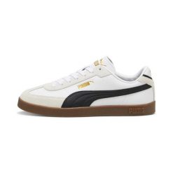 Buty damskie sportowe sneakersy Puma CLUB II ERA. Białe buty treningowe Puma, bez wzorów, z materiału, bez zapięcia, do piłki nożnej. Za 219.00 zł.