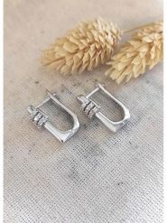 Miu Silver Srebrne kolczyki z cyrkoniami rozmiar: onesize. Szare kolczyki Miu Silver, z cyrkonią, srebrne. Za 184.02 zł.