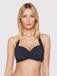 Seafolly Góra od bikini S.Collective Twist 30806-942 Czarny. Czarne bikini Seafolly, bez wzorów, z syntetyku. Za 369.99 zł.