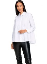 Heine Koszula w kolorze białym rozmiar: 42. Białe koszule Heine, bez wzorów, z bawełny, bez kołnierzyka, bez ramiączek. Za 100.04 zł.