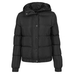 Parka dla kobiet Urban Classic hooded. Czarne płaszcze Urban Classics, na zimę, bez wzorów, eleganckie, z kapturem. Za 297.45 zł.