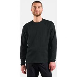 Bluza bez kaptura Odlo Mid Layer CUBIC. Czarne bluzy bez kaptura ODLO, l, bez wzorów, z dzianiny, bez kaptura, na fitness i siłownię. Za 269.99 zł.
