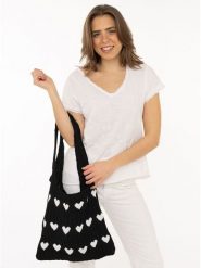 Zwillingsherz Torebka w kolorze czarnym rozmiar: onesize. Czarne shopper bag Zwillingsherz, bez wzorów, z materiału, na ramię, bez dodatków. Za 60.99 zł.