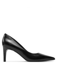 Calvin Klein Szpilki Heel Pump 70 - Brush L HW0HW02446 Czarny. Czarne szpilki Calvin Klein, bez wzorów, ze skóry, bez obcasa, na szpilce, bez zapięcia. Za 399.99 zł.