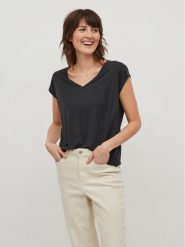 Vila T-Shirt Modala 14074847 Czarny Relaxed Fit. Czarne t-shirty Vila, s, bez wzorów, z syntetyku, bez kołnierzyka, bez ramiączek. Za 69.99 zł.