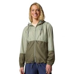 Wiatrówka Damska Flash Forward II. Zielone kurtki przejściowe sportowe Columbia, bez wzorów, z softshellu, bez kaptura, trekkingowe. Za 243.99 zł.