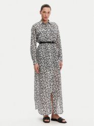 MICHAEL Michael Kors Sukienka koszulowa MS582UXH7F Czarny Relaxed Fit. Czarne sukienki MICHAEL Michael Kors, s, bez wzorów, z bawełny, bez kołnierzyka, bez ramiączek, koszulowe. Za 859.99 zł.
