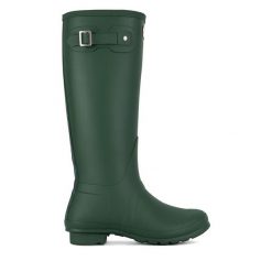 Kalosze Hunter. Zielone kalosze Hunter, bez wzorów, bez zapięcia. Za 419.99 zł.