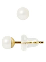 Pearline Kolczyki-wkrętki z perłami w kolorze białym rozmiar: onesize. Białe kolczyki Pearline, z perłą, złote. Za 304.99 zł.