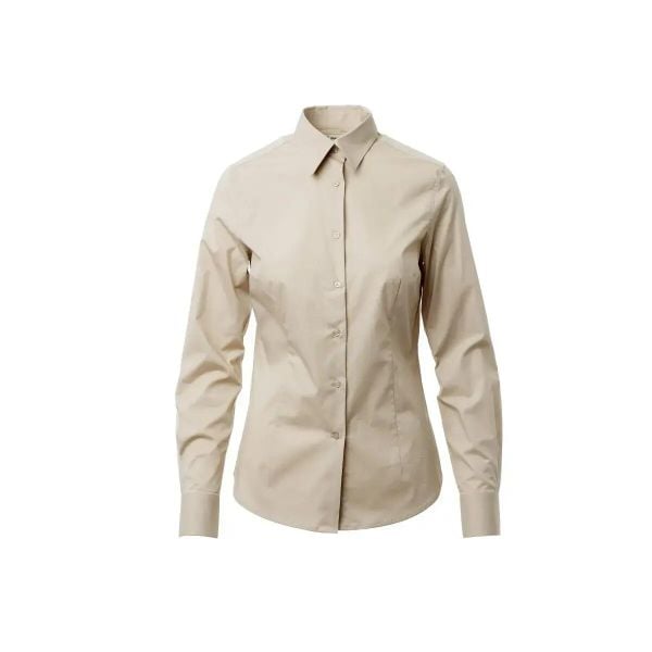 Koszula damska Payper Wear Florentia. Brązowe koszule PAYPER WEAR, bez wzorów, z bawełny, eleganckie, bez kołnierzyka, bez ramiączek. Za 248.50 zł.