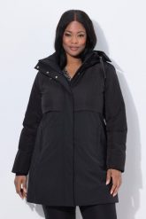 Damskie Pikowana kurtka funkcyjna HYPRAR wodoodporna kaptur. Czarne kurtki Ulla Popken, plus size, bez wzorów, z materiału. Za 1,399.99 zł.
