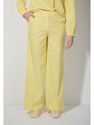 More & More Spodnie w kolorze żółtym rozmiar: 38. Żółte spodnie materiałowe More & More, bez wzorów, z materiału, z podwyższonym stanem. Za 165.99 zł.