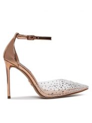 Steve Madden Szpilki Ravaged Sandal SM11002564 SM11002564-686 Różowy. Czerwone szpilki Steve Madden, bez wzorów, ze skóry, bez obcasa, na szpilce, bez zapięcia. Za 359.99 zł.