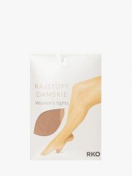 Cienkie rajstopy klasyczne w kropki 8 den RAJSTOPY 8 DEN. Brązowe rajstopy Ryłko, bez wzorów, z bawełny. W wyprzedaży za 19.99 zł.