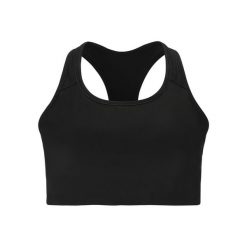 Biustonosz dla kobiet Athlecia Myolie. Czarne biustonosze sportowe Athlecia, bez wzorów, z elastanu, na fitness i siłownię. Za 149.00 zł.