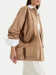 Badura Torebka EO-HAI-LDA8610 Beżowy. Brązowe torebki klasyczne Badura, bez wzorów, z materiału, bez dodatków. Za 279.99 zł.