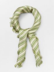 Becksöndergaard Jedwabna chusta "Dodera" w kolorze kremowo-zielonym - 65 x 65 cm rozmiar: onesize. Brązowe chusty Becksöndergaard, bez wzorów, z jedwabiu. Za 169.67 zł.