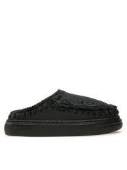 Mou Kapcie Eskimo Bold Clog FW411010B Czarny. Czarne kapcie Mou, bez wzorów, ze skóry. Za 619.99 zł.