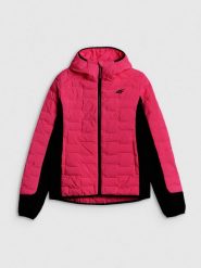4F Kurtka trekkingowa z wypełnieniem Primaloft Silver damska - różowa XXL. Czerwone kurtki 4f, na lato, l, bez wzorów, z materiału, wizytowe, bez kaptura. Za 399.99 zł.