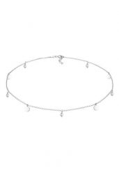 Elli Damski Choker w stylu boho w srebrze próby 925 Sterling Silver Naszyjniki 1 ct. Szare naszyjniki Elli, z materiału, srebrne. Za 248.99 zł.