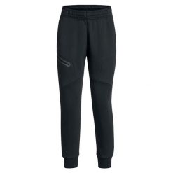 Spodnie Joggery Under Armour Unstoppable Flc Damskie. Czarne spodnie sportowe Under Armour, bez wzorów, z bawełny, do biegania. Za 549.99 zł.
