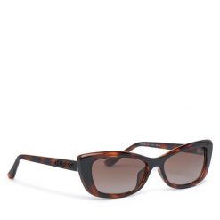 Okulary przeciwsłoneczne Guess. Brązowe okulary przeciwsłoneczne Guess, z aplikacjami. Za 359.99 zł.