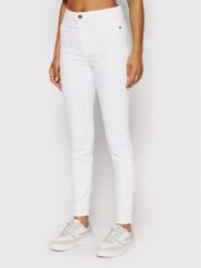 Noisy May Jeansy Callie 27015706 Biały Skinny Fit. Białe jeansy Noisy May, bez wzorów, z bawełny. Za 129.99 zł.
