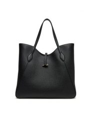 BOSS Torebka Lidney 50542066 Czarny. Czarne shopper bag Boss, bez wzorów, ze skóry, bez dodatków. Za 1,279.00 zł.