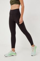 GAP legginsy damskie kolor czarny gładkie. Czarne legginsy GAP, bez wzorów, z materiału. W wyprzedaży za 144.99 zł.