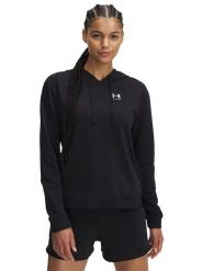 Under Armour Bluza "Rival Terry" w kolorze czarnym rozmiar: XL. Czarne bluzy z kapturem Under Armour, xl, bez wzorów, z kapturem. Za 171.68 zł.