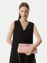 Tommy Hilfiger Torebka Th Modern Clutch AW0AW18727 Różowy jasny. Czerwone kopertówki Tommy Hilfiger, bez wzorów, ze skóry, wizytowe, bez dodatków. Za 529.99 zł.
