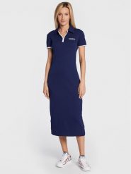 Adidas Sukienka codzienna Polo HL6579 Granatowy Regular Fit. Niebieskie sukienki adidas, na co dzień, bez wzorów, z bawełny, bez kołnierzyka, bez ramiączek, proste. Za 199.99 zł.